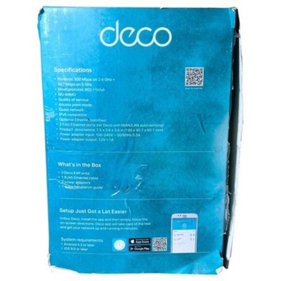 TP-Link Deco M4 AC1200 Whole Home Mesh Wi-Fi System (3-Pack) - White - Picture 4 of 9